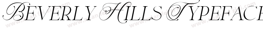 Beverly Hills Typeface字体转换
